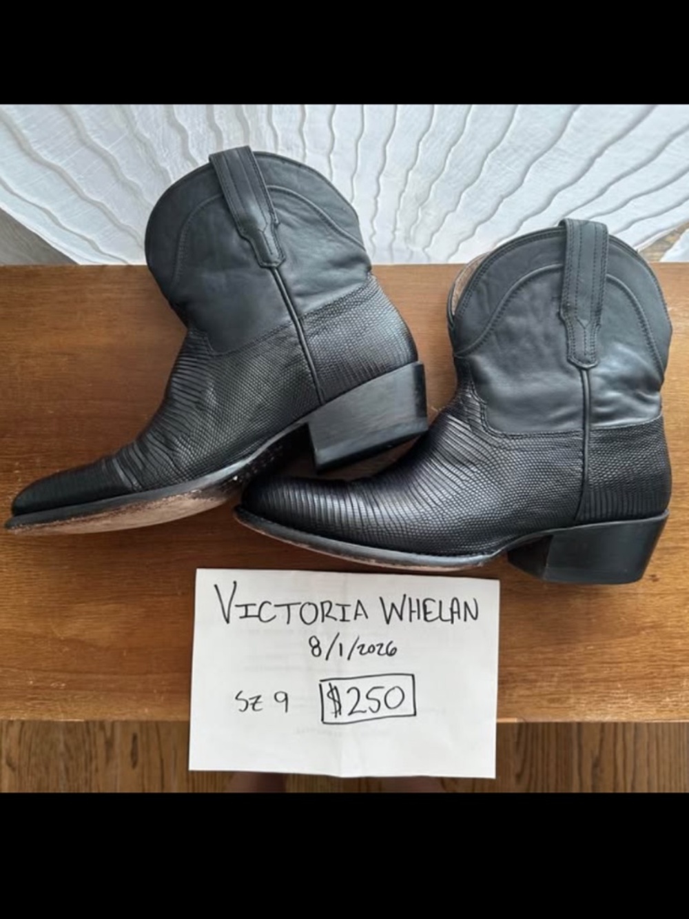 Tecovas Midnight Casey sz 9 $250 OBO